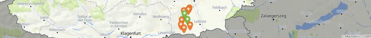 Map view for Pharmacies emergency services nearby Groß Sankt Florian (Deutschlandsberg, Steiermark)